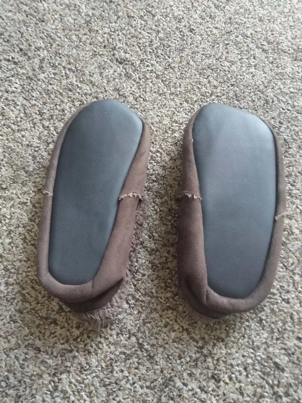 Kids Brown Moccasin Slippers - Cozy Faux-Fur Lined